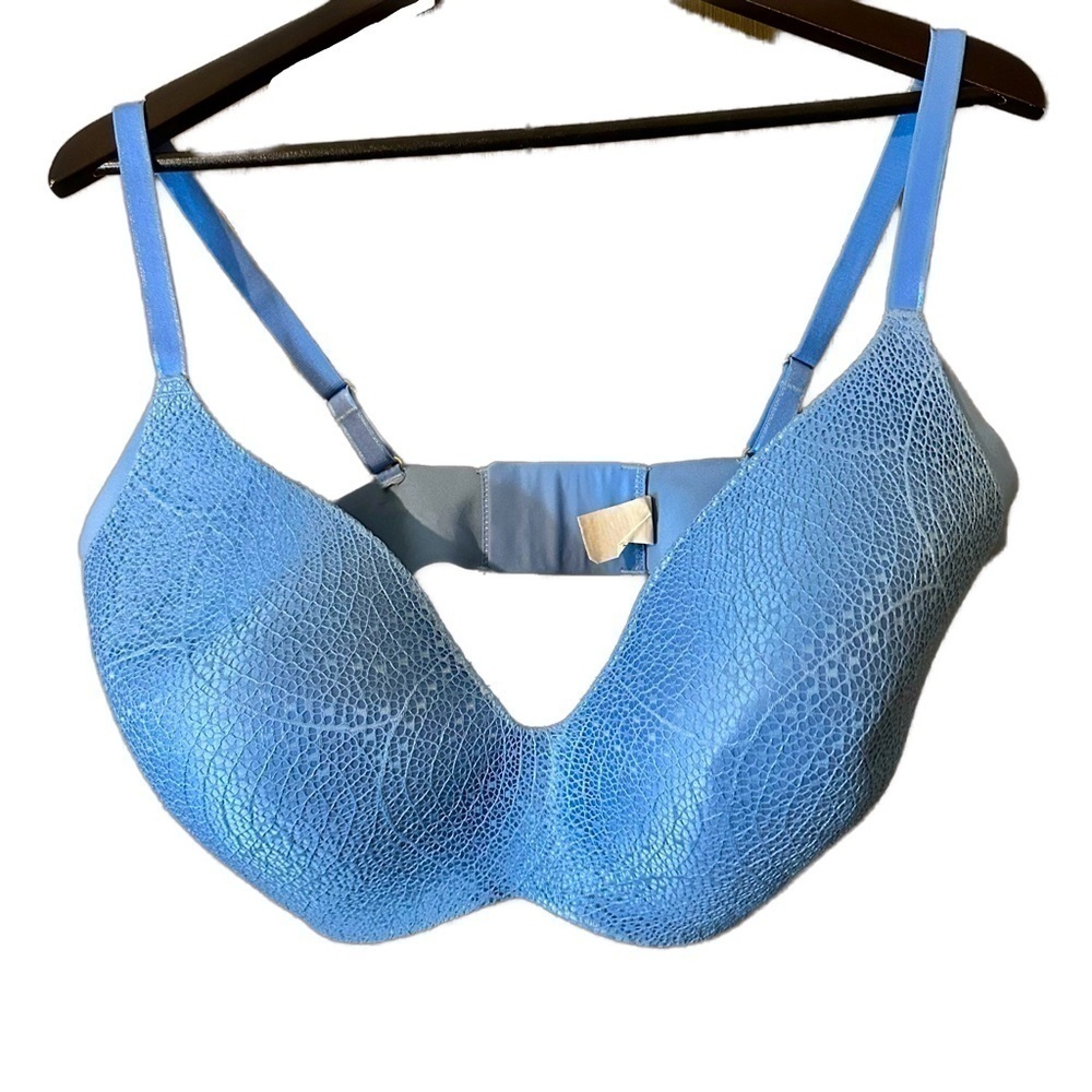 Knix WingWoman Lace Contour Bra Skylight Blue Size 8+ (42E, 40F, 42F)
